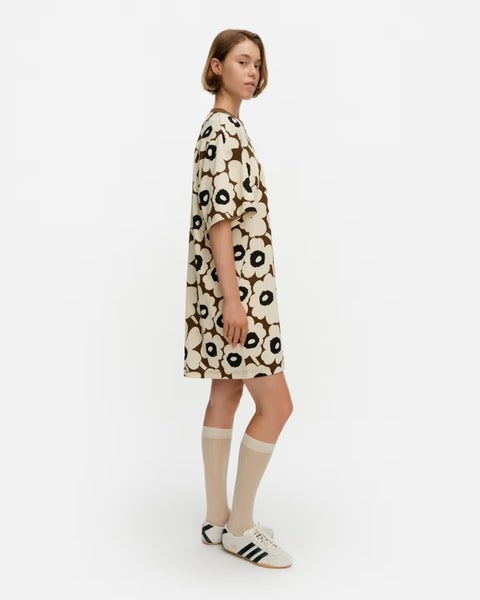Marimekko Palikka unikko tunika, ruskea